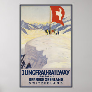 Jungfrau-Railway Bernese oberland Poster