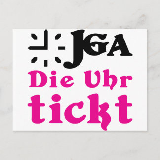 junggesellenabschied / hochzeit postcard