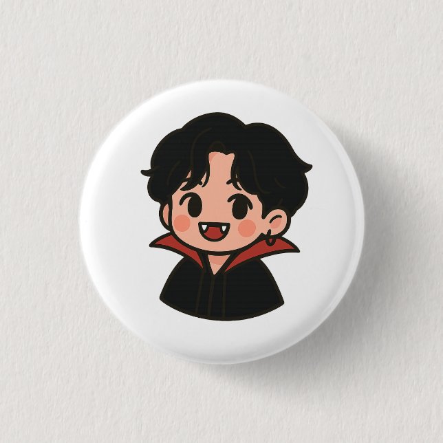 Jungkook-Inspired Vampire Pin – K-Pop Collection  (Front)