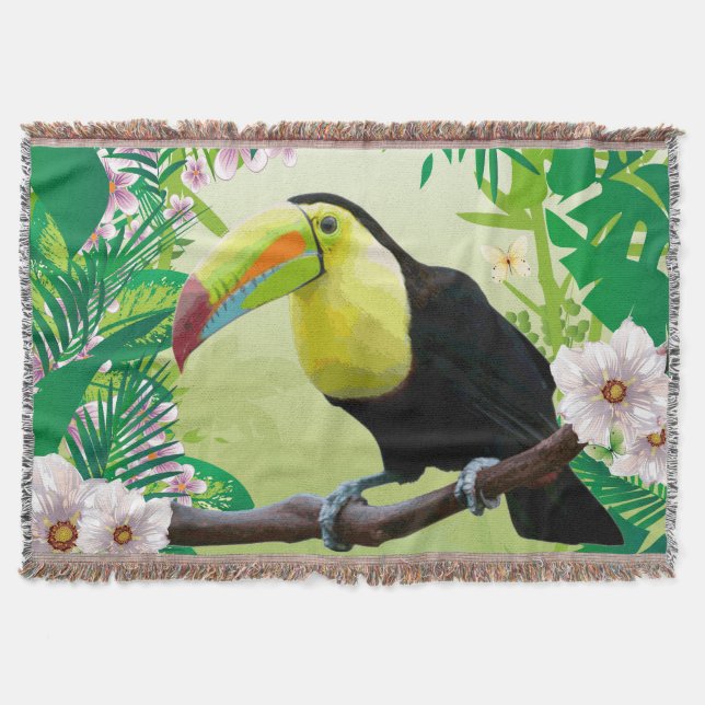 Jungle 2 throw blanket (Front)