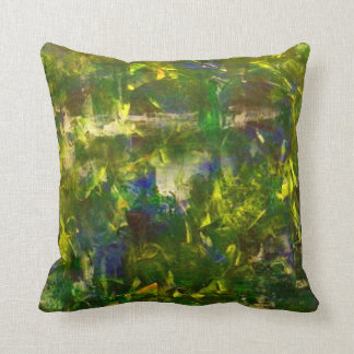 Jungle Abstract Throw Pillow