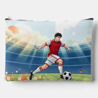 Jungle Adorable Lion Cub Sitting Portrait  Accessory Pouch