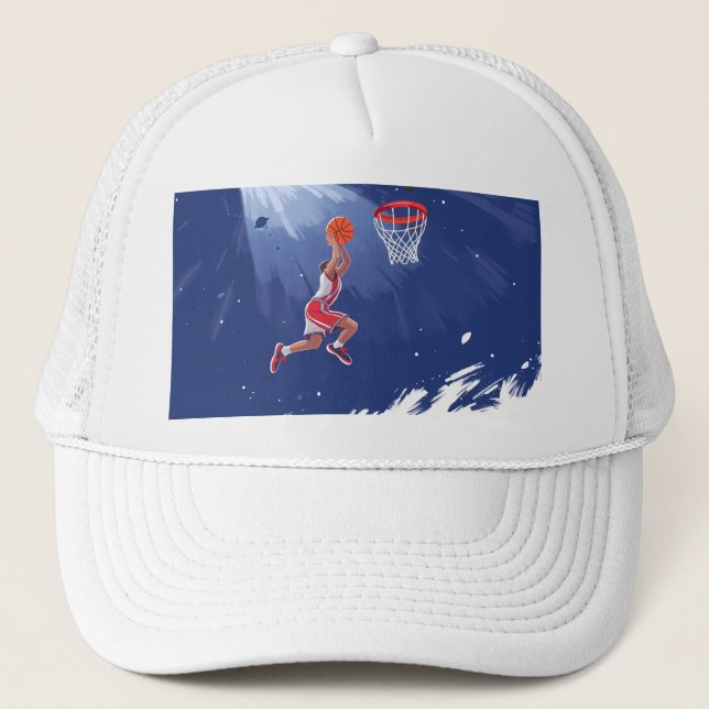 Jungle Adorable Lion Cub Sitting Portrait  Trucker Hat (Front)