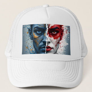 Jungle Adorable Lion Cub Sitting Portrait  Trucker Hat