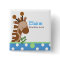 Jungle Adventure Giraffe NAME TAG Custom Button