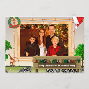 Jungle All The Way Christmas Card