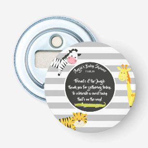 Jungle Animal Thank You Favour Gift Baby Shower Bottle Opener