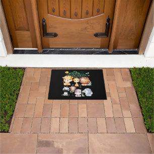 Jungle Animal Wildlife Safari Theme Forest Cute Ba Doormat