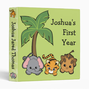 Jungle Animals Binder