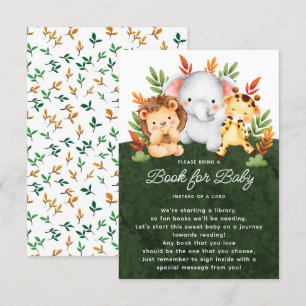 Jungle Animals Book for Baby Enclosure Card