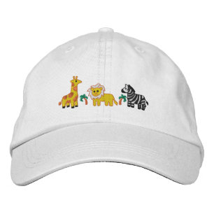 Jungle Animals Embroidered Hat