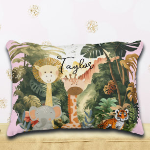 Jungle Animals Exotic Safari Dream Accent Pillow