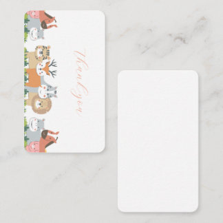 Jungle Animals Gender Reveal Discount Card