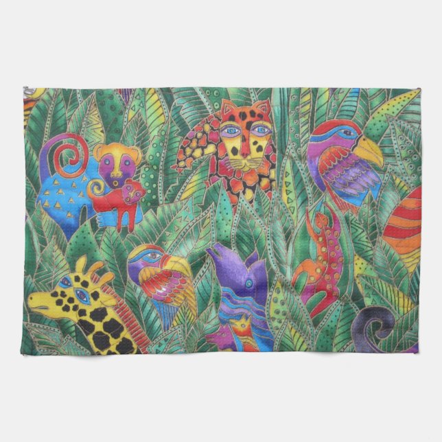 JUNGLE ANIMALS KITCHEN TOWEL (Horizontal)