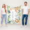 Jungle animals large safari blanket for kids