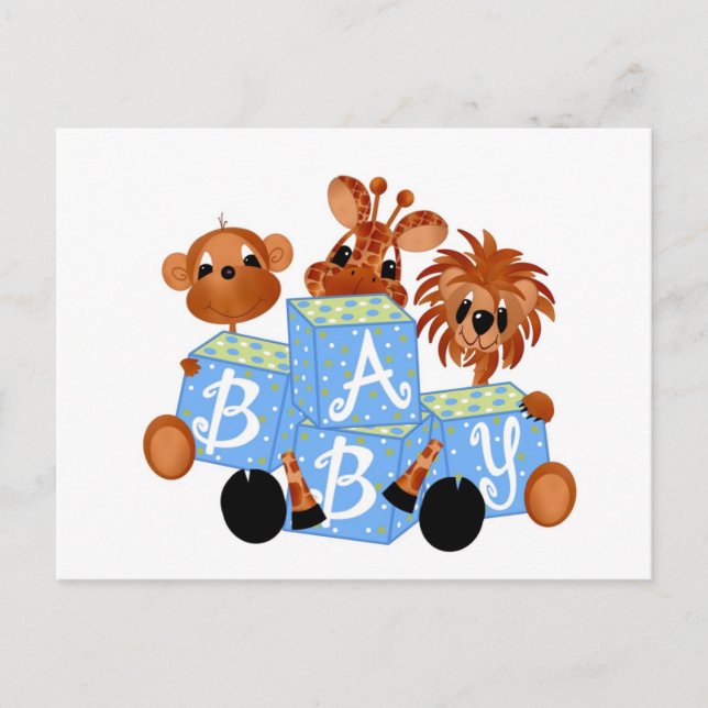 Jungle Babies Postcard All Occasion (Front)