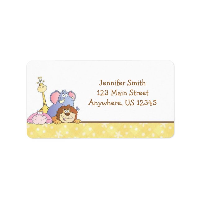 Jungle Baby Design Label (Front)