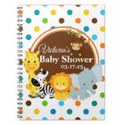 Jungle Baby Shower Chevron Custom Guest Book