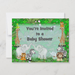 Jungle Baby Shower Invitation