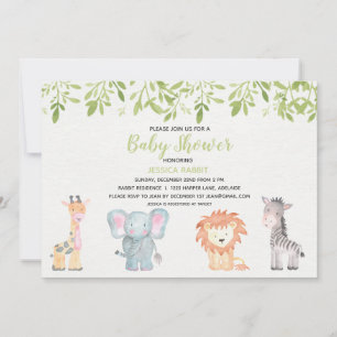 Jungle Baby Shower Invitation