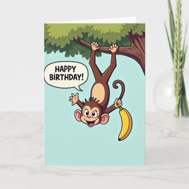 Jungle Birthday Fun Card (Front)