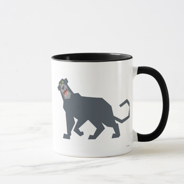 Jungle Book Bagheera black panther drawing Disney Mug (Right)