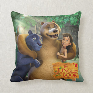 Jungle Book Group Shot 1 Throw Pillow