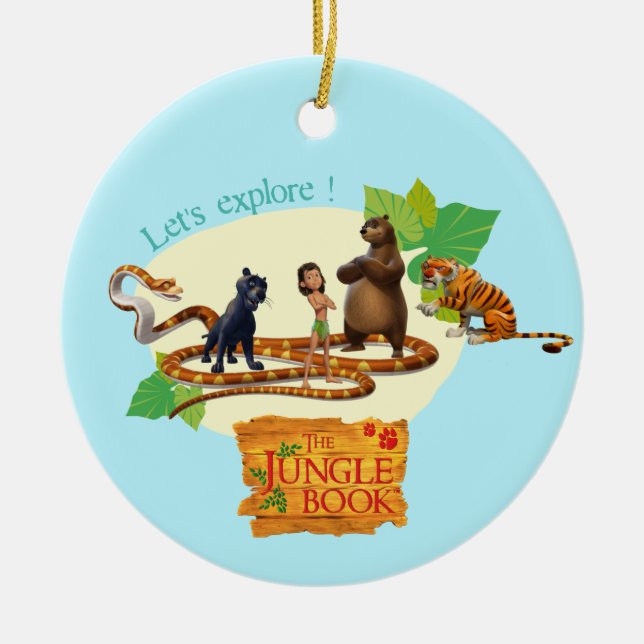 Jungle Book Group Shot 4 Ceramic Ornament (Front)