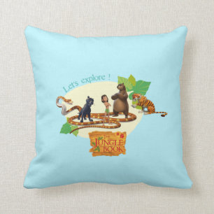 Jungle Book Group Shot 4 Throw Pillow