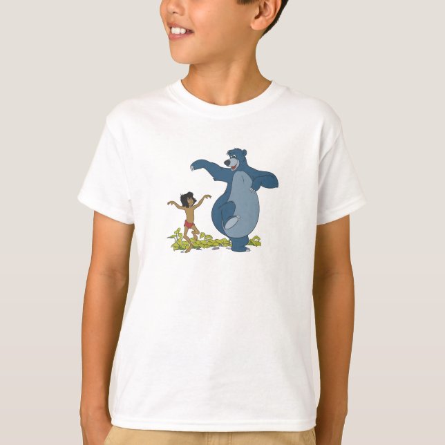 Jungle Book Mowgli and Baloo dancing Disney T-Shirt (Front)
