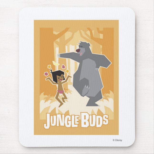 Jungle Book Mowgli And Baloo Disney Mouse Pad (Front)