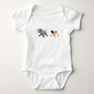 Jungle Book's Mowgli and Baby Elephant marching Bodysuit