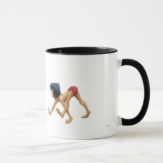 Jungle Book's Mowgli and Baby Elephant marching Mug (Right)
