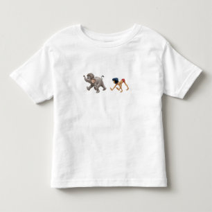 Jungle Book's Mowgli and Baby Elephant marching Toddler T-shirt