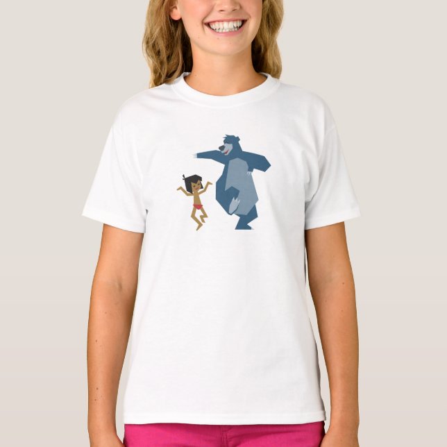 Jungle Book's Mowgli and Baloo Disney T-Shirt (Front)
