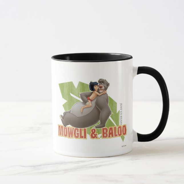 Jungle Book's Mowgli and Baloo Hugging Disney Mug (Right)