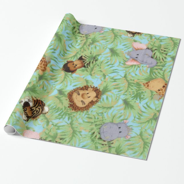 Jungle Budies Wrapping Paper (Unrolled)