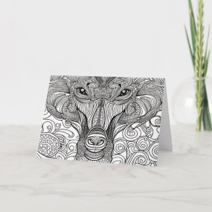 jungle cat note card