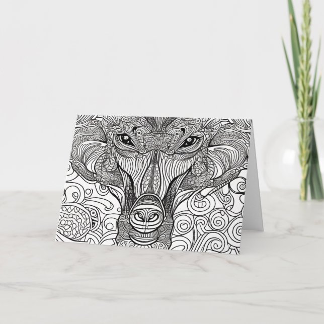 jungle cat note card (Front)