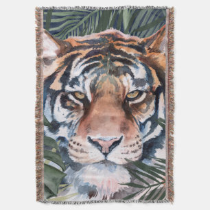 Jungle Cat - Tiger Throw Blanket