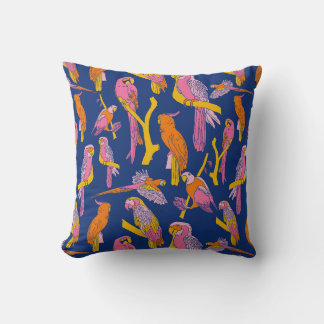 Jungle Chatter Throw Pillow