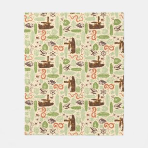 Jungle Cruise Pattern Fleece Blanket