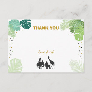 Jungle de zoo d'animaux sauvages de carte de
