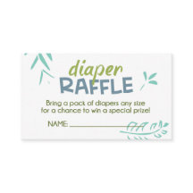 Jungle Diaper Raffle Ticket