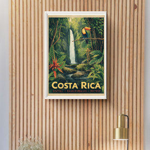 Jungle Escape – Vintage Costa Rica Travel Poster