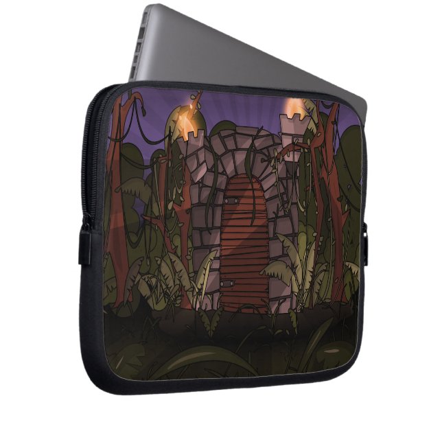 Jungle Evening Laptop Sleeve (Front Right)