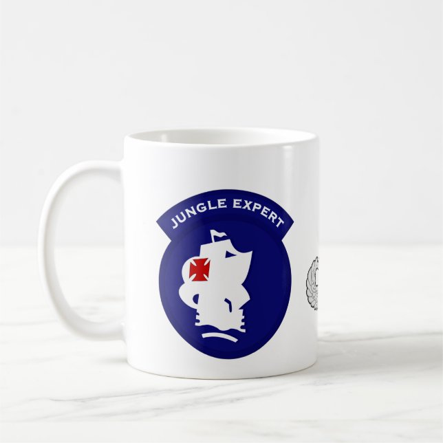 Jungle Expert pocket patch - Green Hell, Panama Coffee Mug (Left)