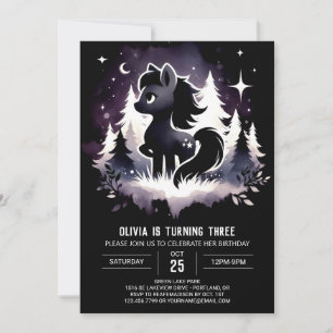 Jungle Fantasy Horse Birthday  Invitation