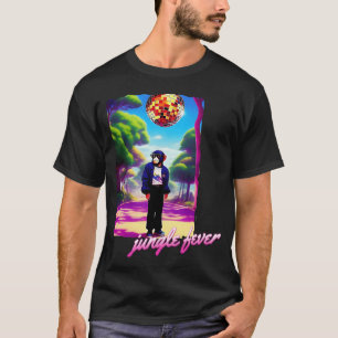 Jungle Fever Chimpanzee Disco Anime 90s girl T-Shirt