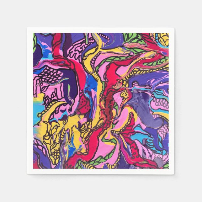 ‘Jungle Fever’ Printed Napkins (Front)